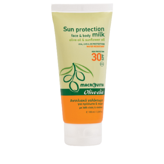 Poza cu Lapte hidratant protectie solară pentru corp și ten SPF30 Olivelia 100ml