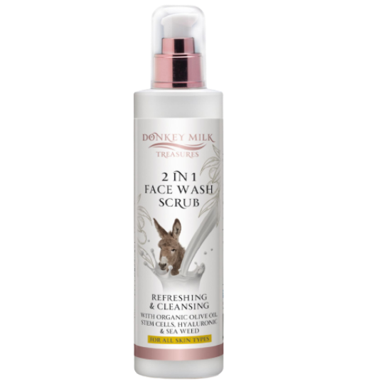 Poza cu Donkey Exfoliant și Gel de Curățare 2 în 1, 250ml