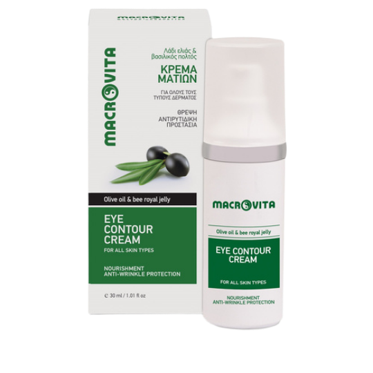 Poza cu Cremă contur ochi MACROVITA cu ulei de măsline și lăptișor de matcă 30 ml